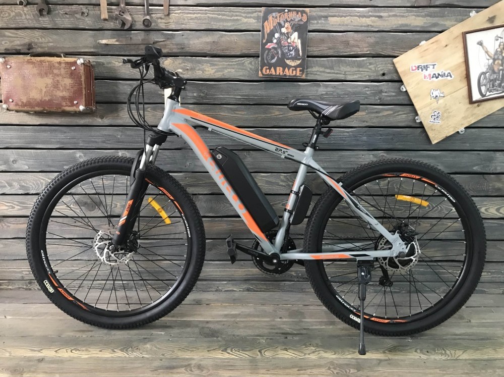 11 Электровелосипед Eltreco XT 600 (серо-оранжевый-2128).jpg