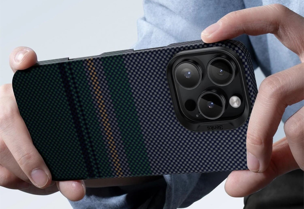 14 Чехол Benks Kevlar Aurora для Iphone 16 Pro.jpg 14 Чехол Benks Kevlar Aurora для Iphone 16 Pro.jpg