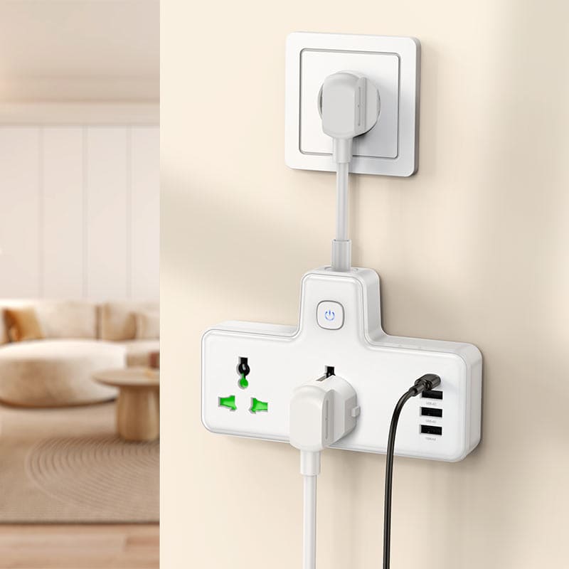 12 Удлинитель Hoco AC11A USB-S + 3USB-A 2500W DC17W Black.jpg 12 Удлинитель Hoco AC11A USB-S + 3USB-A 2500W DC17W Black.jpg