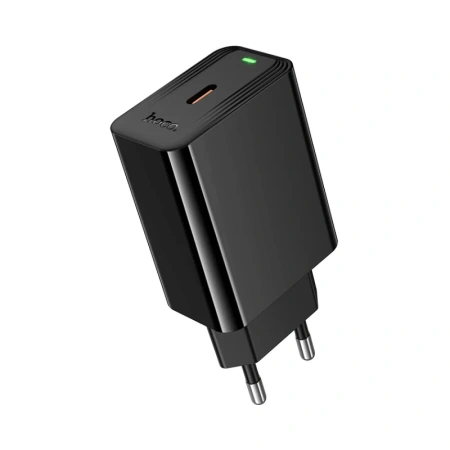Чёрный Hoco CS93A — USB-C и светодиодный индикатор