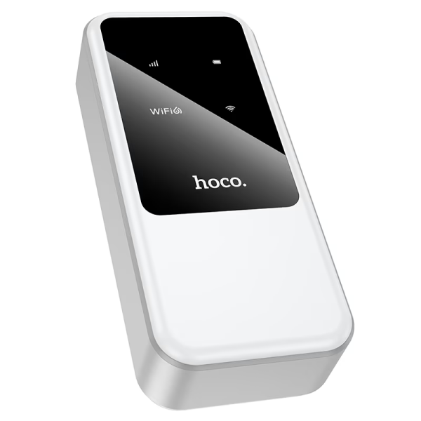 Портативный 4G Wi-Fi-роутер Hoco HI42, Wi-Fi 6 2,4 ГГц, аккумулятор 4000 мАч, белый