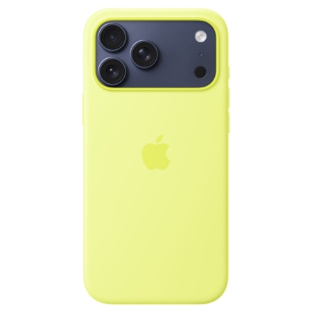 Чехол Silicone Case MagSafe 17 Pro Max Neon Yellow