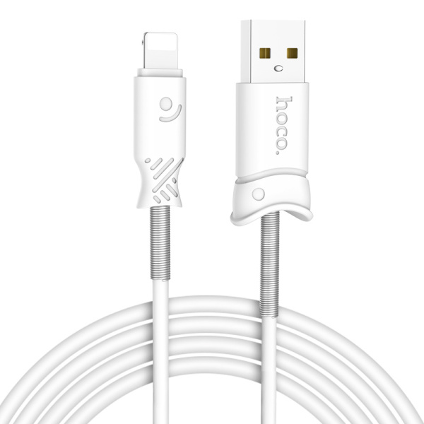 Кабель USB HOCO X24 Pisces USB - Lightning 2.4А 1 м Белый