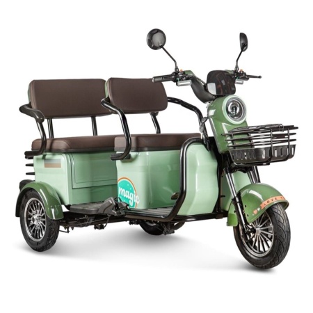 Электротрицикл Rutrike Gelbert Kang 48V/60V 800Вт (Зеленый-3042)