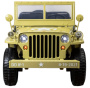 Детский электромобиль Jeep Willys YKE 4137 4x4 Песочный