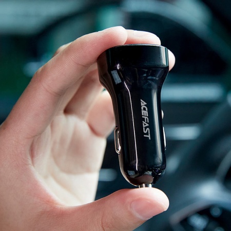 Автомобильное зарядное устройство AceFast B4 66W Black