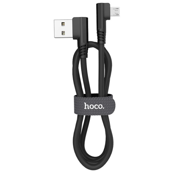 Кабель USB HOCO U83 Puissant USB - Micro  2.4А (Черный)