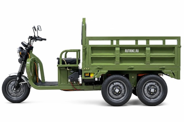 Грузовой электротрицикл Rutrike Каскад 1600 60V1500*2W (Зеленый-3295)
