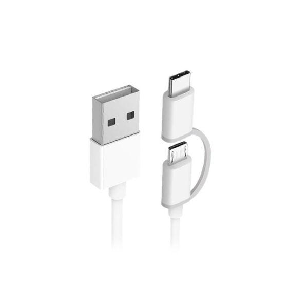 Кабель 2in1 USB Type-C/Micro Xiaomi ZMI 30см White AL511 (арт. 02153)