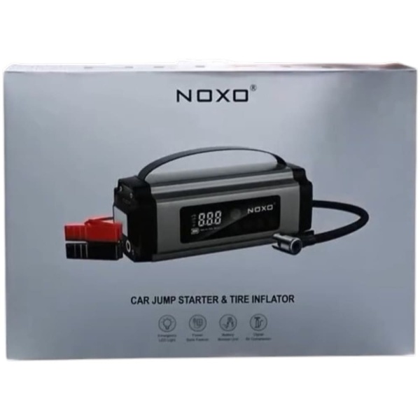 Пусковое устройство для автомобиля и компрессор для накачки шин NOXO MaxBoost Pro 5в1