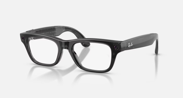 Ray‑Ban Meta Blayzer Optics Gen 2 RW7001 8526 Shiny Transparent Black, 54–19