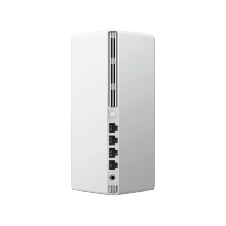 Xiaomi Mesh System AX3000 NE 1-pack — задняя панель с четырьмя Ethernet-портами и питанием