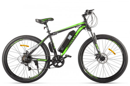 Электровелосипед Eltreco XT 600 (черно-зеленый-2368) Limited edition