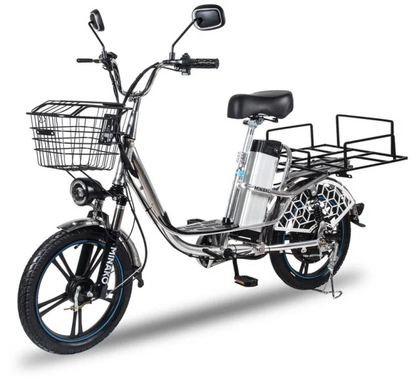 Электровелосипед Minako V8 PRO 500W 12 ah (Серый)