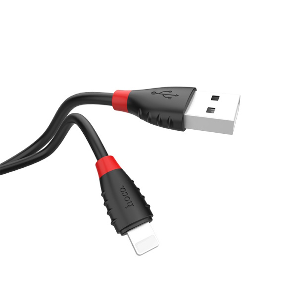 Кабель HOCO X27 Fast Charge Data Cable USB - Lightning 2.4A, 1.2m (Black)