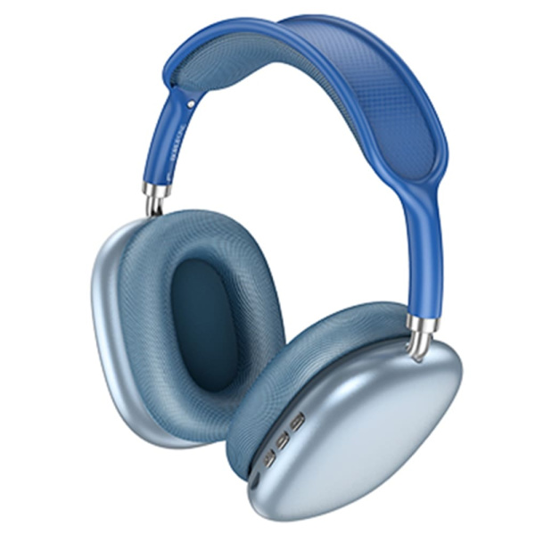 Беспроводные наушники накладные Borofone BO22 Elegant, Bluetooth, 400 мАч, синий