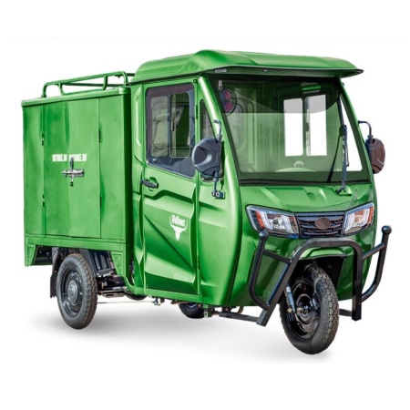 Грузовой электротрицикл Rutrike КАРГО Кабина Дуал обогрев 1500 60V1000W (Зеленый-2855)