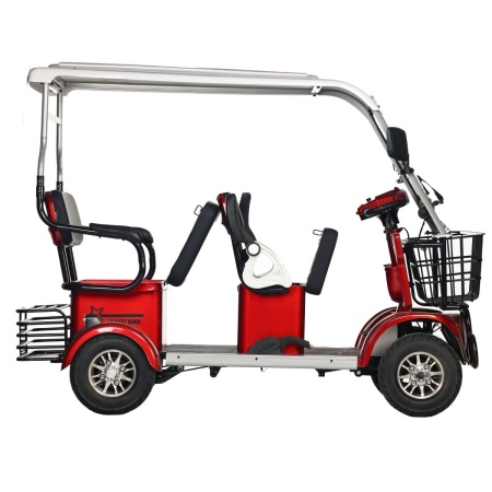 Электротрицикл Rutrike Gelbert Hara 48V/60V 600Вт (Красный-3041)