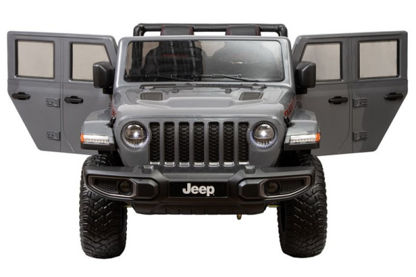 Детский электромобиль Джип Jeep Rubicon 6768R Серый