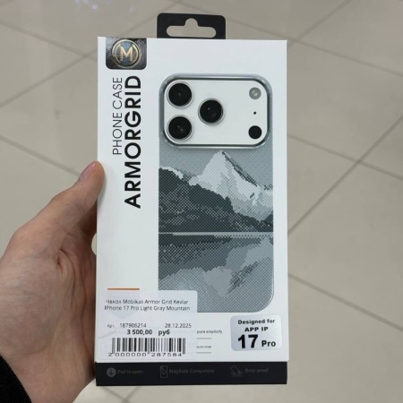 Чехол Mobikas Armor Grid Kevlar IPhone 17 Pro Light Gray Mountain