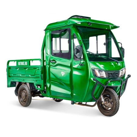 Грузовой электротрицикл Rutrike КАРГО Кабина обогрев 1500 60V1000W (Зеленый-2839)