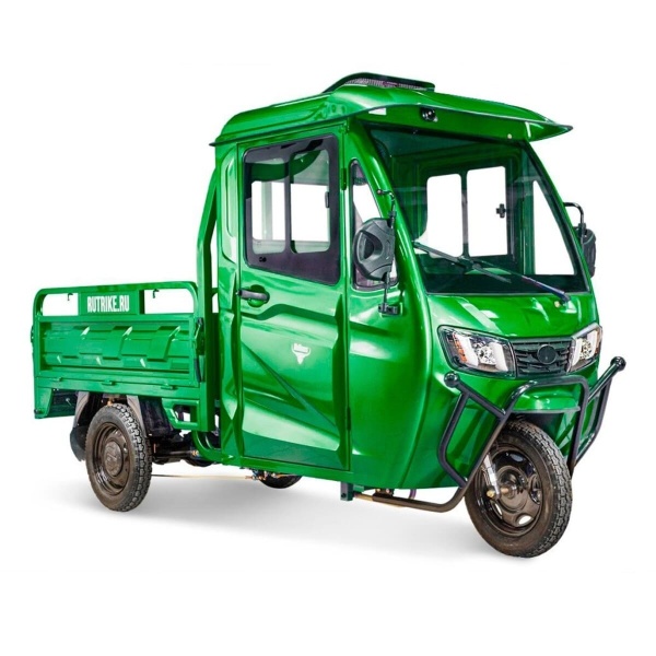 Грузовой электротрицикл Rutrike КАРГО Кабина обогрев 1500 60V1000W (Зеленый-2839)