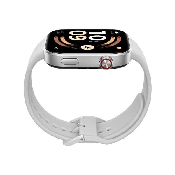 REDMI Watch 6 Silver Gray — вид спереди на светлом фоне