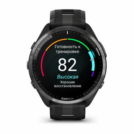 Garmin Forerunner 965, чёрный: готовность к тренировке: демонстрационное значение 82