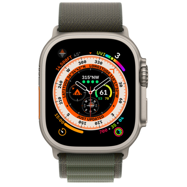Apple Watch Series Ultra LTE 49mm Alpine Loop M Green