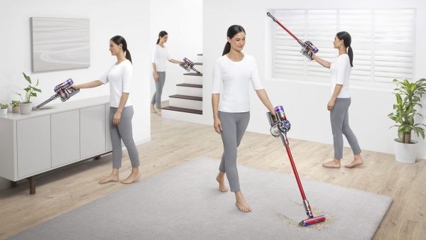 Dyson V8 Slim Fluffy Nickel/Red (Гонконг)