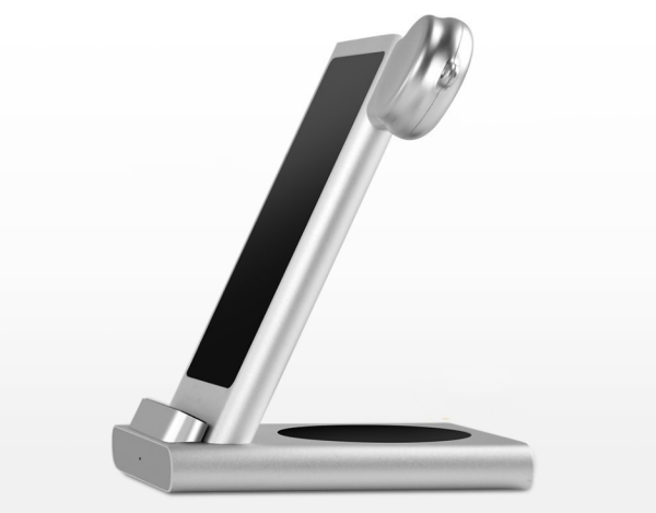 Док-станция COTEetCI Base 3 в 1 для Apple Watch / iPhone / AirPods CS5700-TS (Silver)