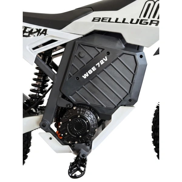 Электромотоцикл WHITE SIBERIA BELLLUGA 02 6000W 72V 27Ah — Белый