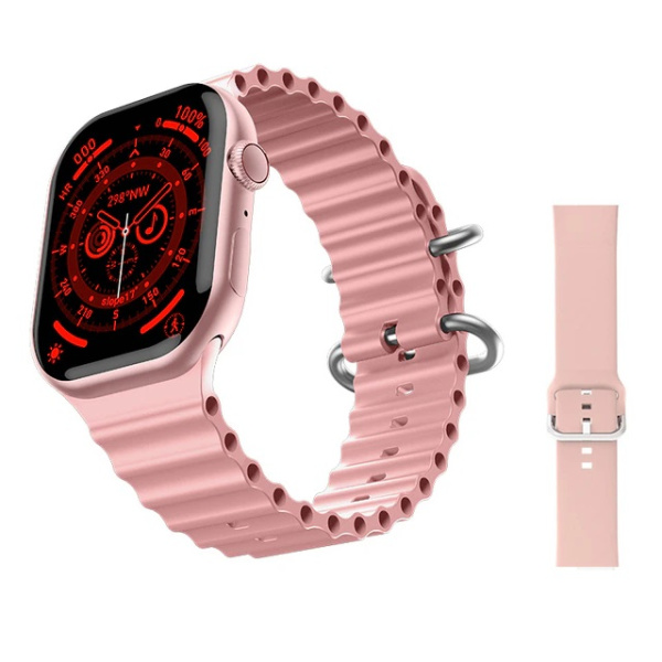 Смарт часы HW68 MAX розовый