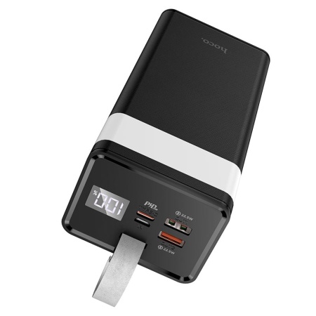 Внешний аккумулятор Hoco J86 Powermaster, 40000 мАч, 22,5 Вт, USB-C PD 20 Вт, чёрный