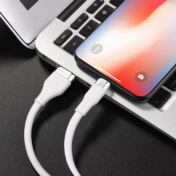 Кабель Hoco USB - Lightning U72 Forest - Белый