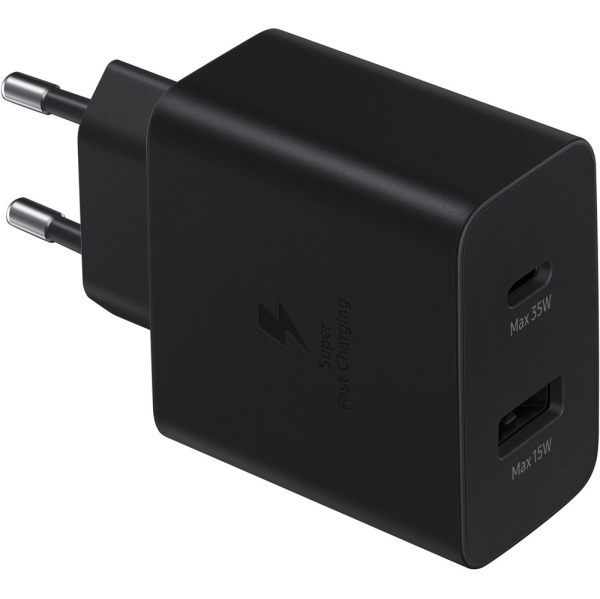 Сетевое зарядное устройство Samsung Duo Adapter 35W (EP-TA220) Black