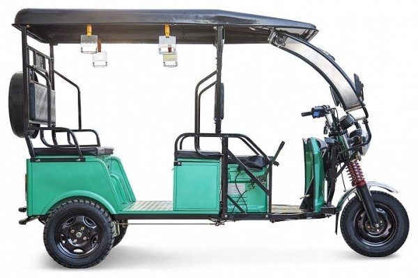 Электротрицикл Rutrike Рикша 60V2000W (темно-зеленый-3293)