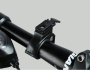 Велосипедный фонарь-звонок 4 режима HJ-052 с креплением на трубу (зарядка microUSB/солн.батареи) черный