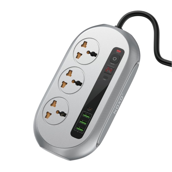 Удлинитель NOXO PSN-1 2500W 3 выхода 4 порта 3хUSB-A 1xUSB-C