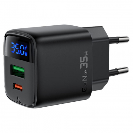 Сетевое зарядное устройство AceFast Charge A116 35W GaN (1 USB-C 1 USB-A)