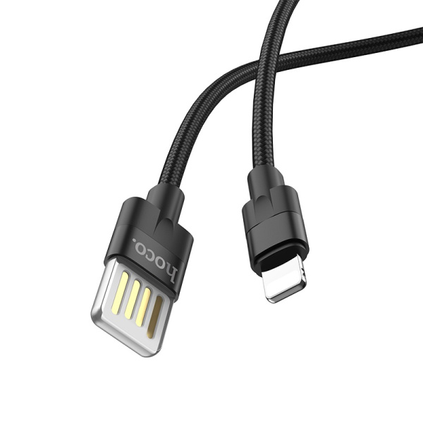 Кабель USB HOCO U55 USB - Lightning 2.4А 1.2 м Черный