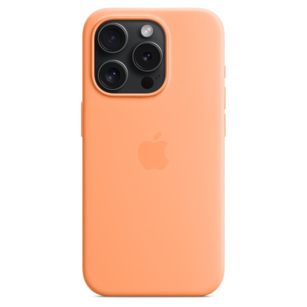 Чехол Silicone Case MagSafe Iphone 15 Pro Оранжевый