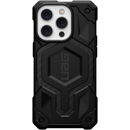 Чехол с поддержкой MAGSAFE Uag Monarch Pro для iPhone 14 6.1", цвет карбон (Carbon Fiber)