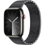 Apple Watch Series 9, 45 mm, корпус из нержавеющей стали цвета «графит», блочный ремешок из нержавеющей стали цвета «графит»