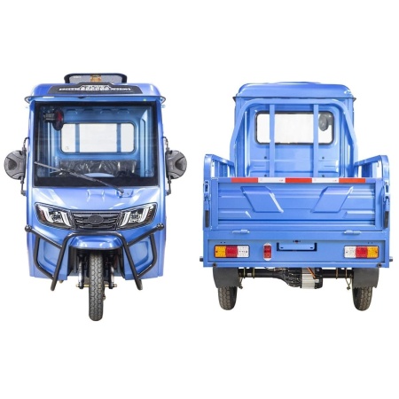 Грузовой электротрицикл Rutrike КАРГО Кабина обогрев 1500 60V1000W (Черный-2850)