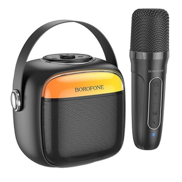 Колонка портативная с микрофоном Borofone BP15 Черный