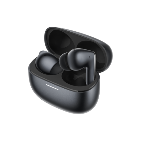 REDMI Buds 8 Pro Obsidian Black — ракурс под углом на белом фоне