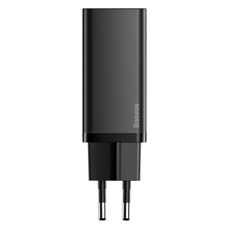 Зарядное устройство BASEUS GaN2 lite USB + USB-C, 3A, 65W, Черный (CCGAN2L-B01)