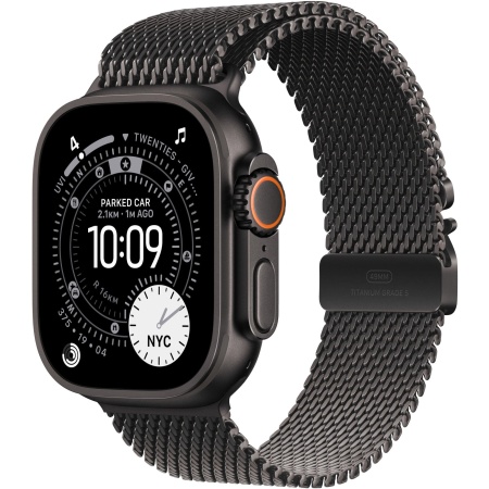 Apple Watch Ultra 3 GPS + Cellular 49mm Black Titanium Case with Black Titanium Milanese Loop Medium (MF1Q4) (США)