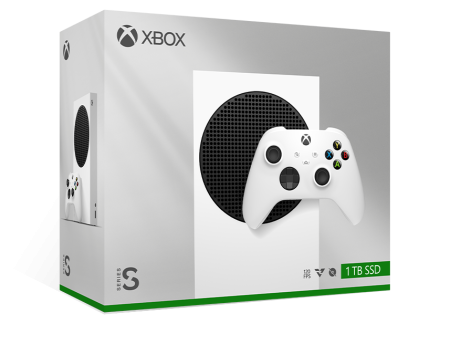 Xbox Series S 1 ТБ Robot White — официальный ракурс Microsoft